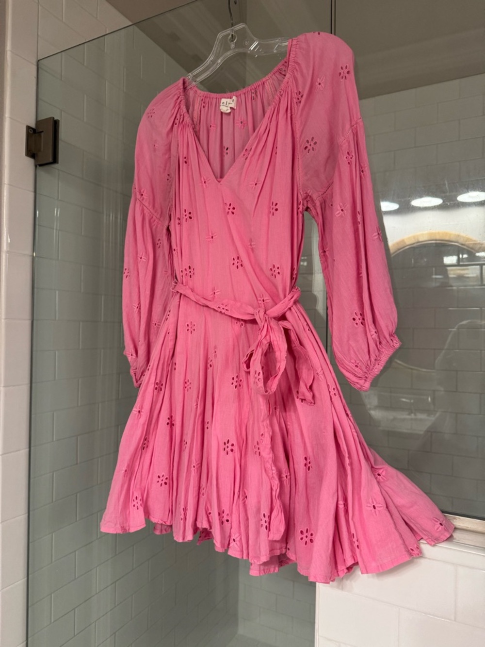 Velvet by Graham and Spencer “Gracie” cotton mini dress in pink women’s size XS